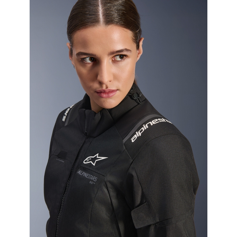 Alpinestars Stella Andes V4 Drystar Damen-Motorradjacke Schwarz