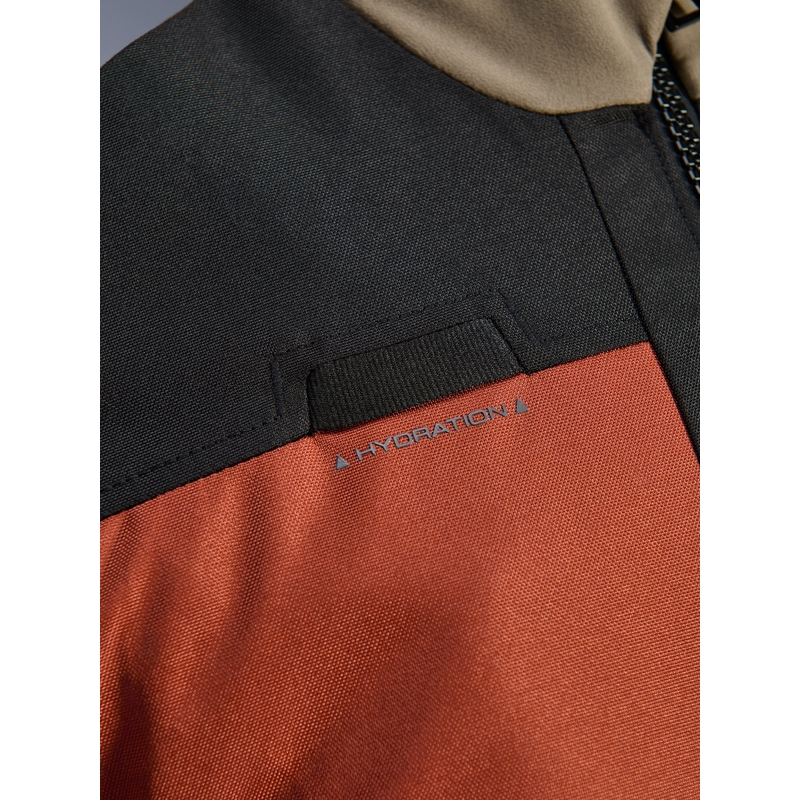 Alpinestars Andes V4 Drystar Motorradjacke, hellbraun-dunkelorange-schwarz