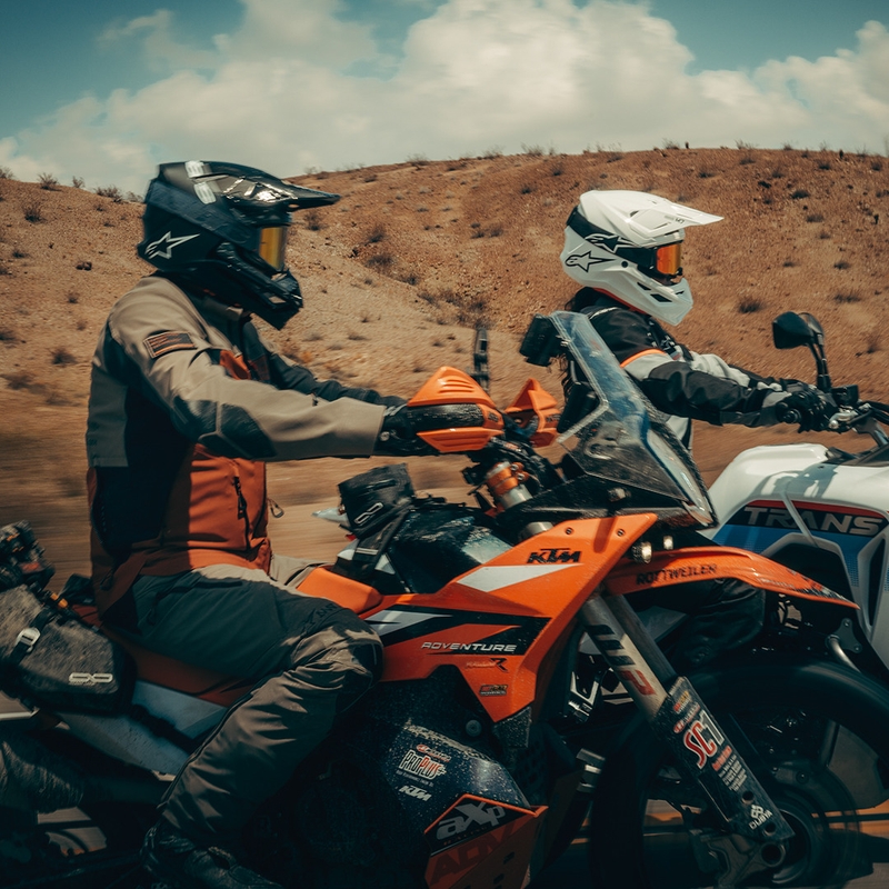 Alpinestars Andes V4 Drystar Motorradjacke, hellbraun-dunkelorange-schwarz