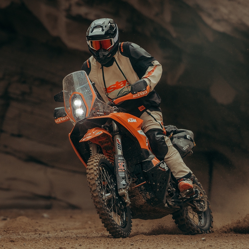 Alpinestars Halo PRO Drystar XF Motorradjacke Creme-Schwarz-Rot