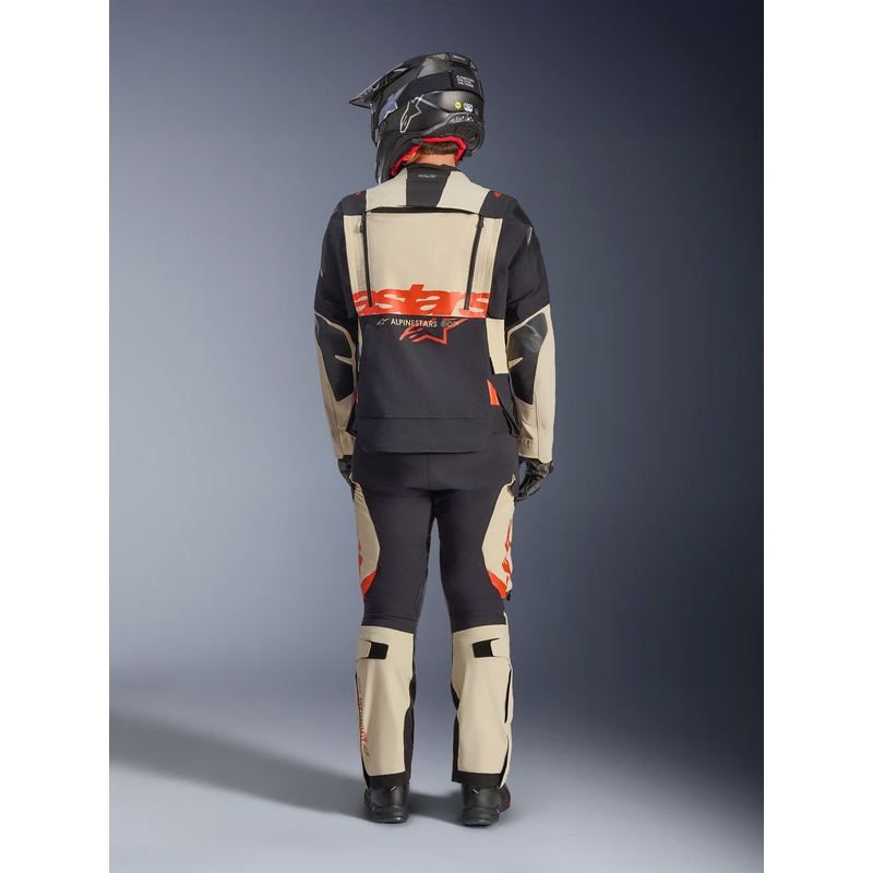 Alpinestars Halo PRO Drystar XF Motorradjacke Creme-Schwarz-Rot