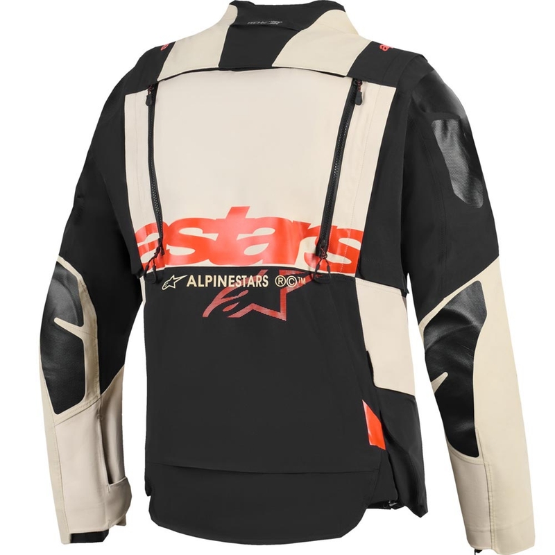 Alpinestars Halo PRO Drystar XF Motorradjacke Creme-Schwarz-Rot