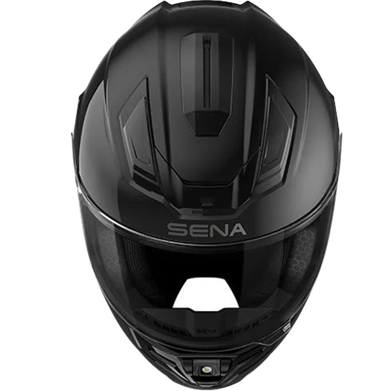 Integralhelm für Motorräder mit SENA Phantom ANC-Headset, mattschwarz