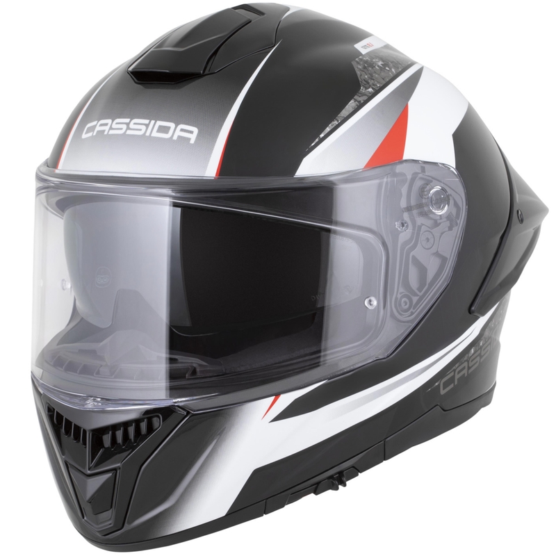 Cassida Integral GTS 2.1 Mega Integralhelm, schwarz-weiß-rot