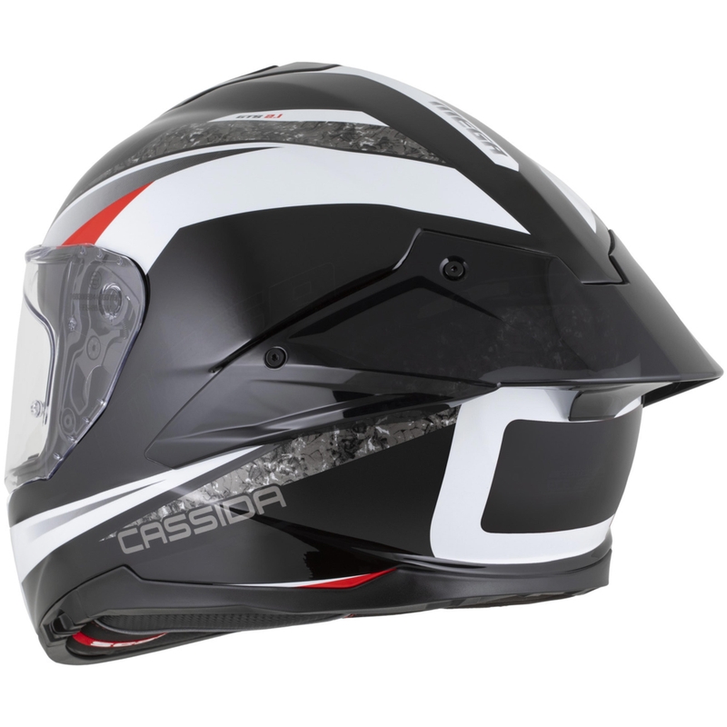 Cassida Integral GTS 2.1 Mega Integralhelm, schwarz-weiß-rot