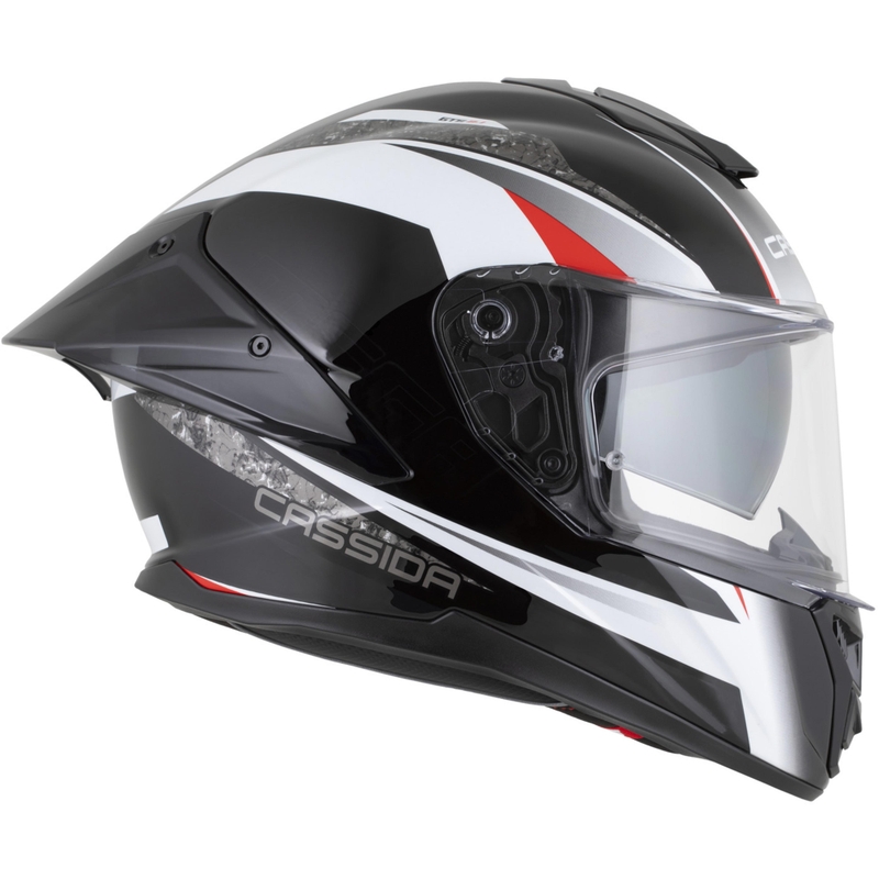 Cassida Integral GTS 2.1 Mega Integralhelm, schwarz-weiß-rot