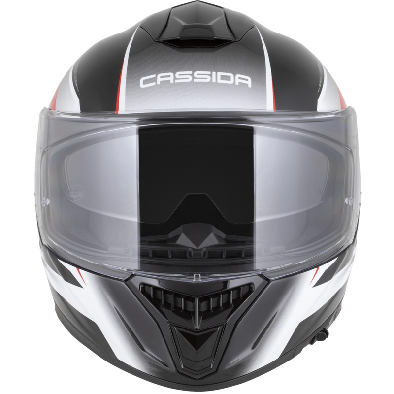 Cassida Integral GTS 2.1 Mega Integralhelm, schwarz-weiß-rot