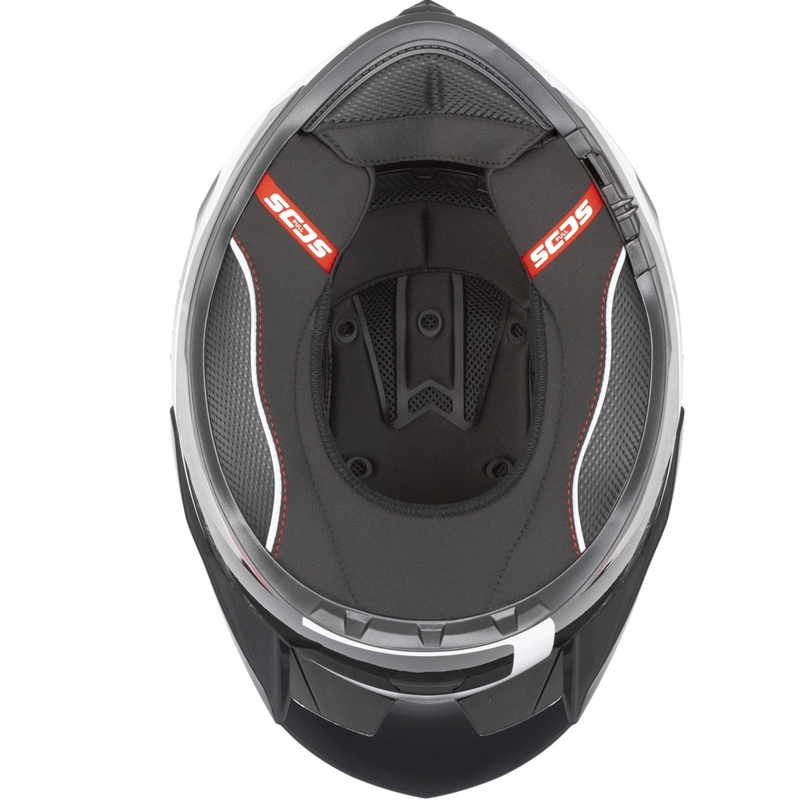 Cassida Integral GTS 2.1 Mega Integralhelm, schwarz-weiß-rot