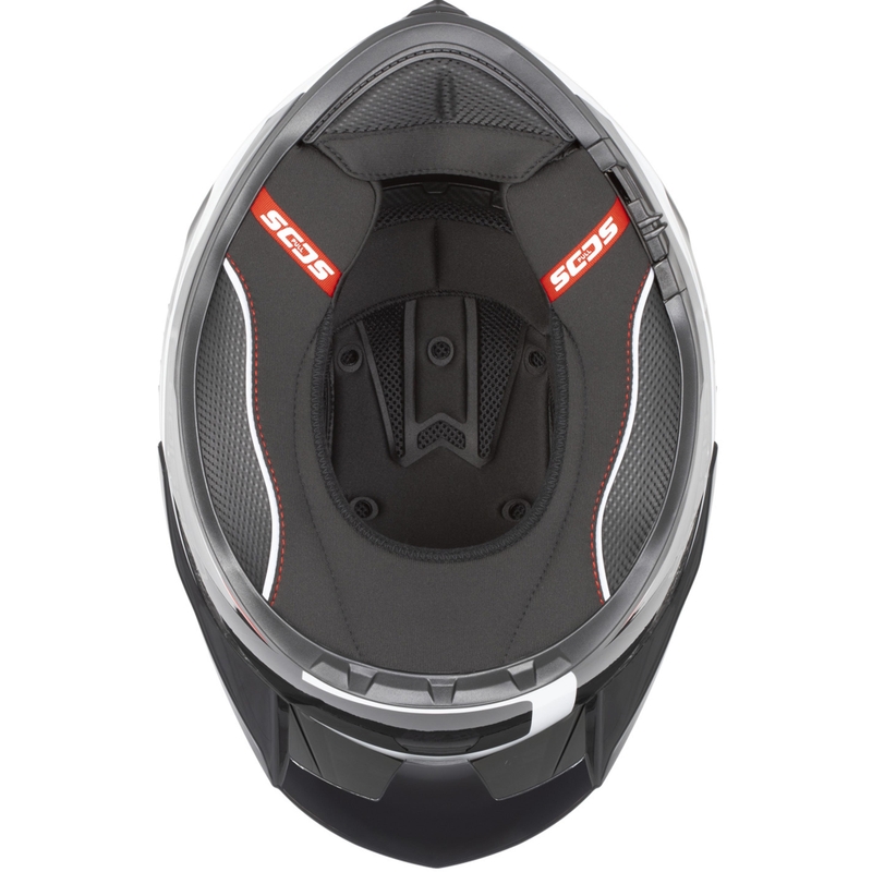 Cassida Integral GTS 2.1 Mega Integralhelm für Motorräder, schwarz-fluoreszierend gelb-weiß