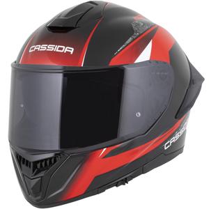 Cassida Integral GTS 2.1 Mega Integralhelm, schwarz-rot-weiß