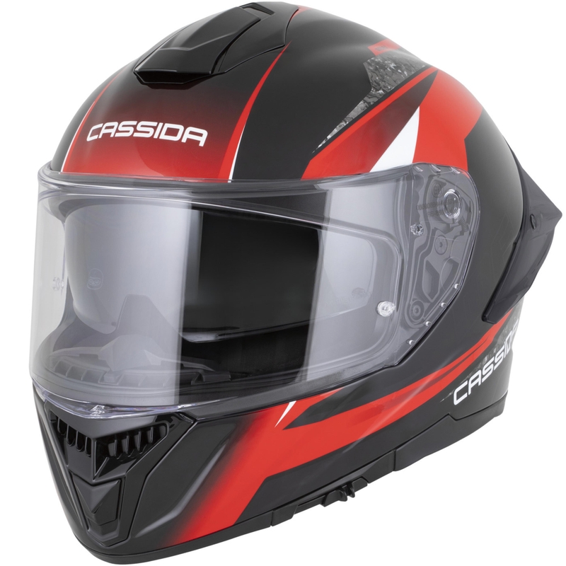 Cassida Integral GTS 2.1 Mega Integralhelm, schwarz-rot-weiß
