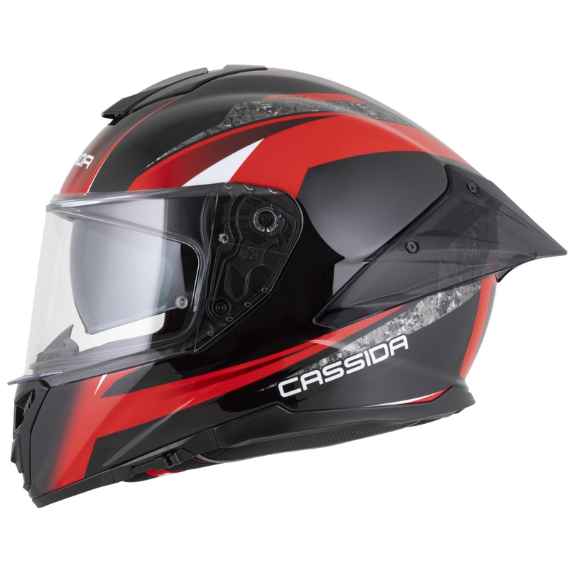 Cassida Integral GTS 2.1 Mega Integralhelm, schwarz-rot-weiß
