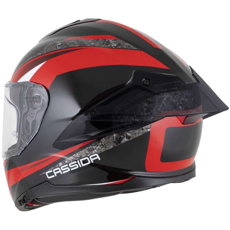 Cassida Integral GTS 2.1 Mega Integralhelm, schwarz-rot-weiß