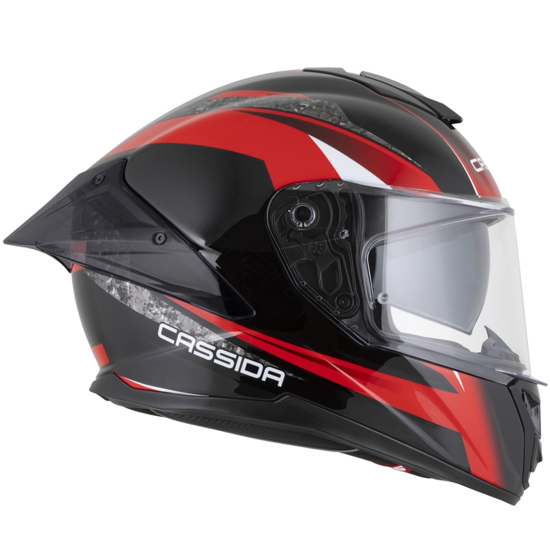 Cassida Integral GTS 2.1 Mega Integralhelm, schwarz-rot-weiß