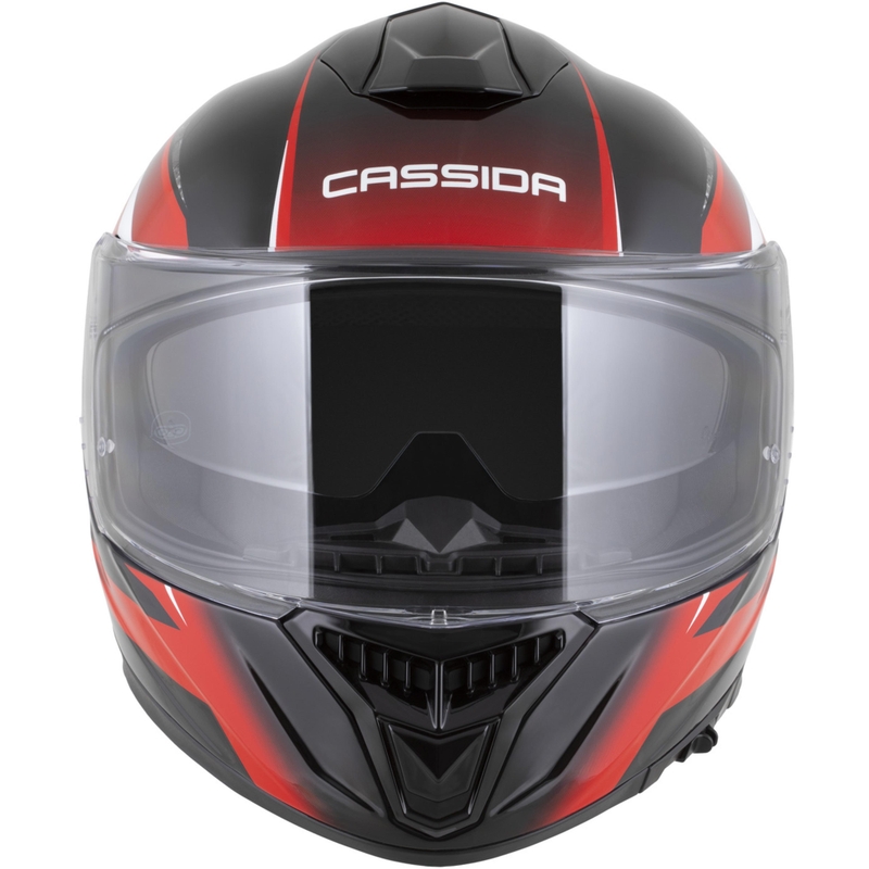 Cassida Integral GTS 2.1 Mega Integralhelm, schwarz-rot-weiß