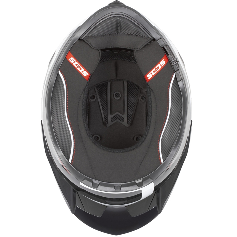 Cassida Integral GTS 2.1 Mega Integralhelm, schwarz-rot-weiß
