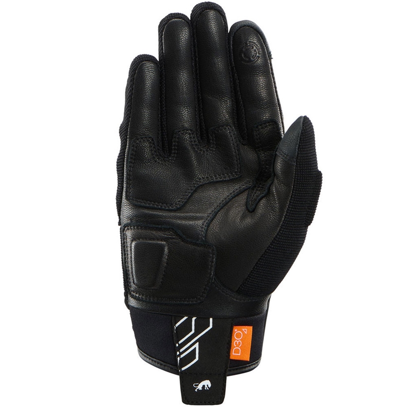 Furygan Jet Neon D3O® Evo Damen-Motorradhandschuhe schwarz-weiß