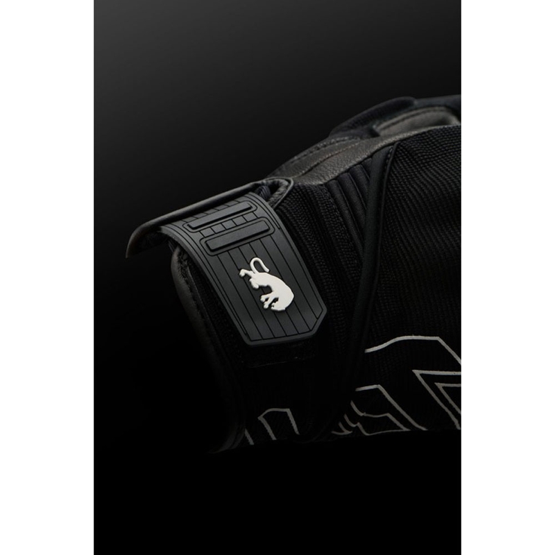 Furygan Jet Neon D3O® Evo Damen-Motorradhandschuhe schwarz-weiß