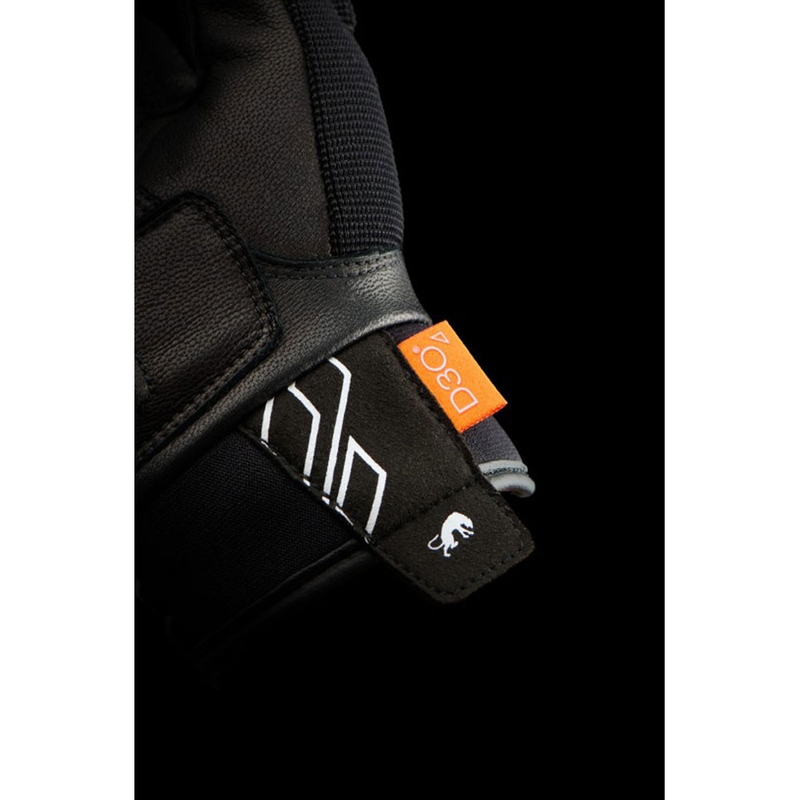 Furygan Jet Neon D3O® Evo Damen-Motorradhandschuhe schwarz-weiß