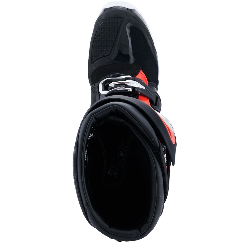 Alpinestars TECH 7 Enduro Drystar Motorradstiefel schwarz-fluoreszierend rot-weiß