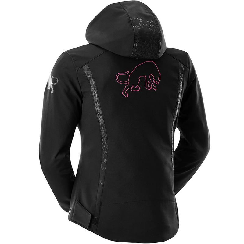 Furygan Skye Damen-Motorradjacke schwarz-rosa
