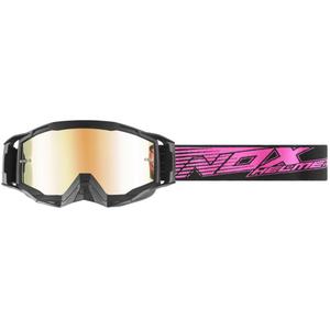 Motocross-Brille NOX Spectre schwarz-pink