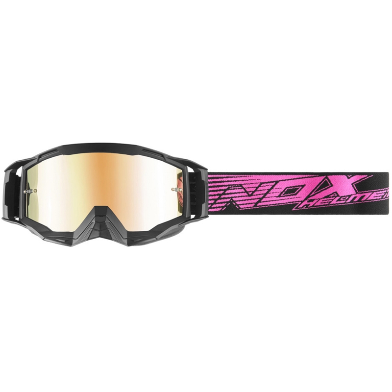 Motocross-Brille NOX Spectre schwarz-pink
