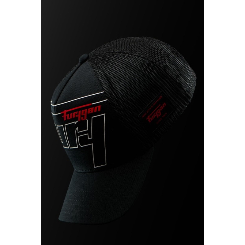 Furygan Trucker Rage Kappe schwarz-weiß-rot