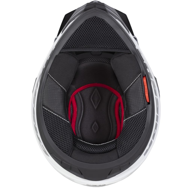 Enduro-Motorradhelm Cassida Tour 2.0 Crew, matt schwarz-rot