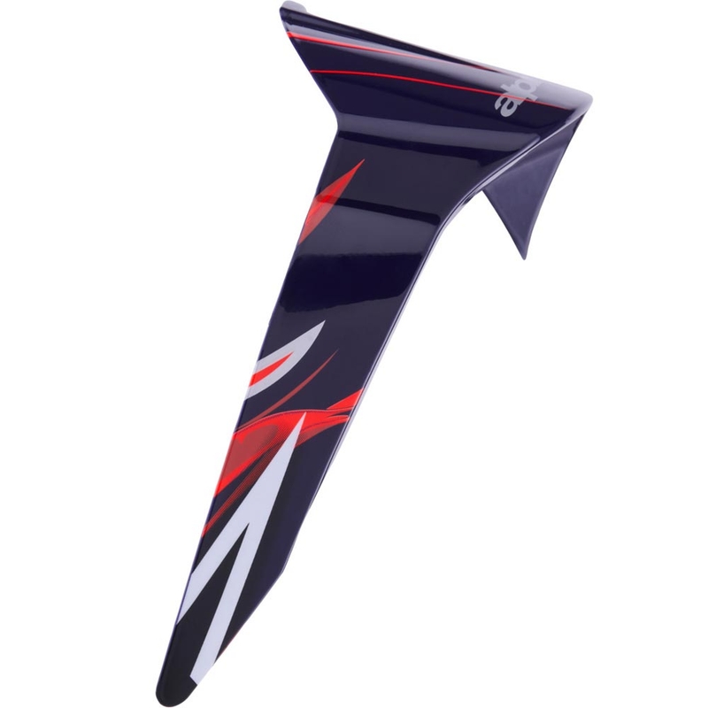 Aerodynamischer Spoiler für Alpinestars Supertech R10 FLYTE Motorradhelme, Standardprofil, matt blau-rot-weiß