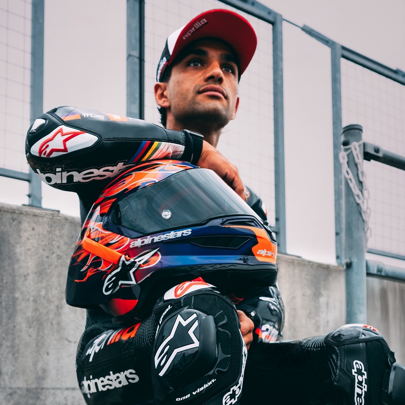 Alpinestars Supertech R-10 Flyte Integralhelm, limitierte Edition, Jorge Martin, lila-rot
