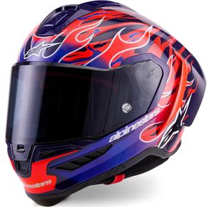 Alpinestars Supertech R-10 Flyte Integralhelm, limitierte Edition, Jorge Martin, lila-rot