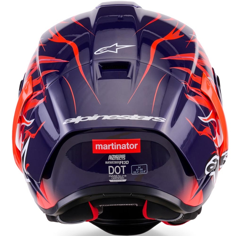 Alpinestars Supertech R-10 Flyte Integralhelm, limitierte Edition, Jorge Martin, lila-rot