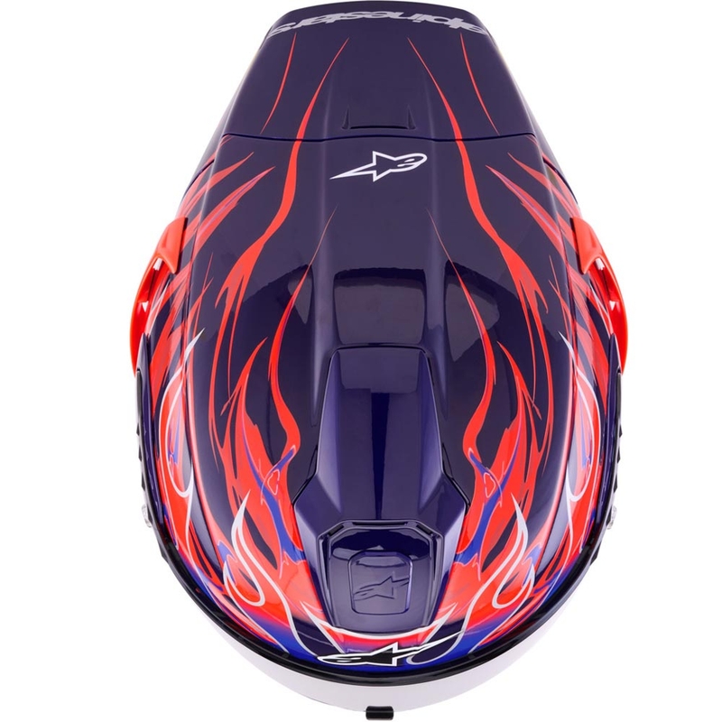 Alpinestars Supertech R-10 Flyte Integralhelm, limitierte Edition, Jorge Martin, lila-rot