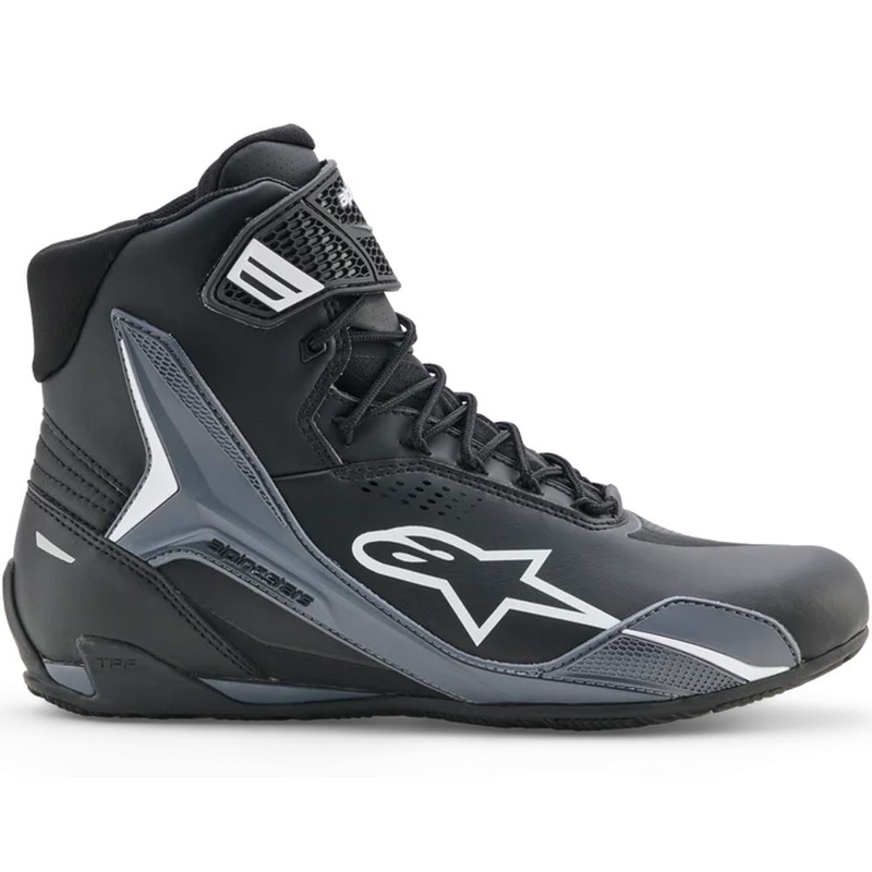 Alpinestars Faster-4 Drystar Motorradstiefel schwarz-dunkelgrau-weiß