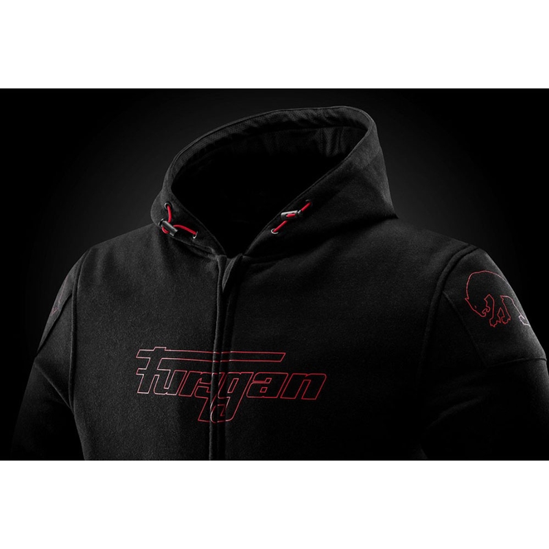 Furygan Livio X Kevlar® Motorradjacke schwarz-rot