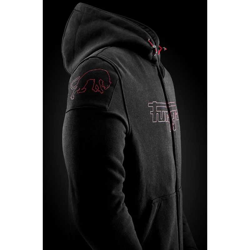 Furygan Livio X Kevlar® Motorradjacke schwarz-rot