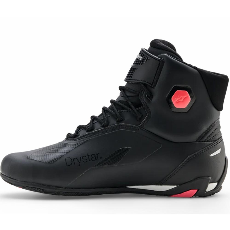 Alpinestars Stella Faster-4 Drystar Damen-Motorradstiefel schwarz-grau-rot