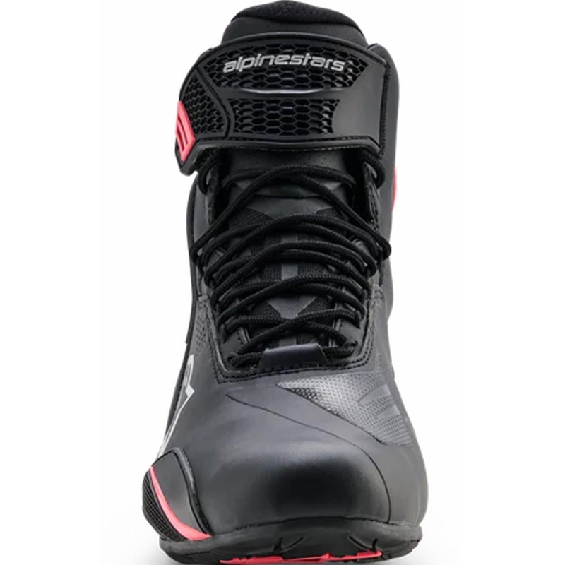 Alpinestars Stella Faster-4 Drystar Damen-Motorradstiefel schwarz-grau-rot