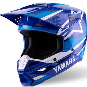 Alpinestars S-M3 YAMAHA Motocross-Helm blau-weiße Kollektion