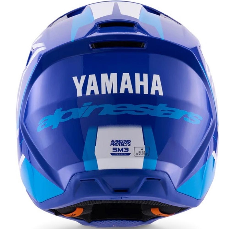 Alpinestars S-M3 YAMAHA Motocross-Helm blau-weiße Kollektion