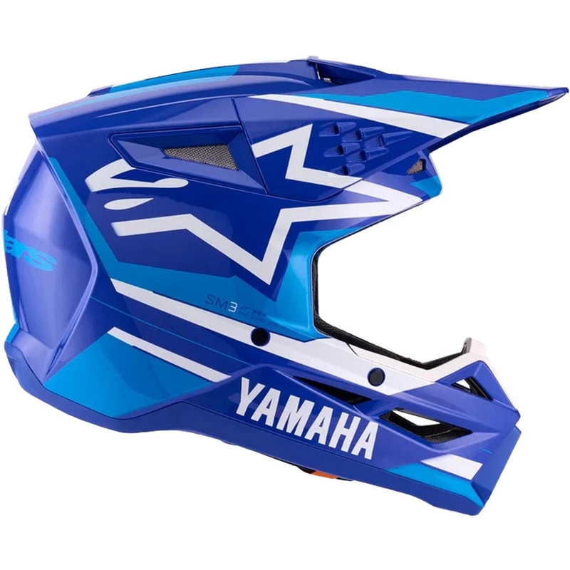 Alpinestars S-M3 YAMAHA Motocross-Helm blau-weiße Kollektion