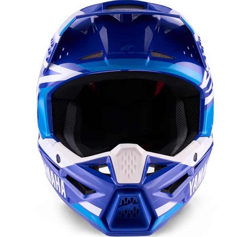 Alpinestars S-M3 YAMAHA Motocross-Helm blau-weiße Kollektion