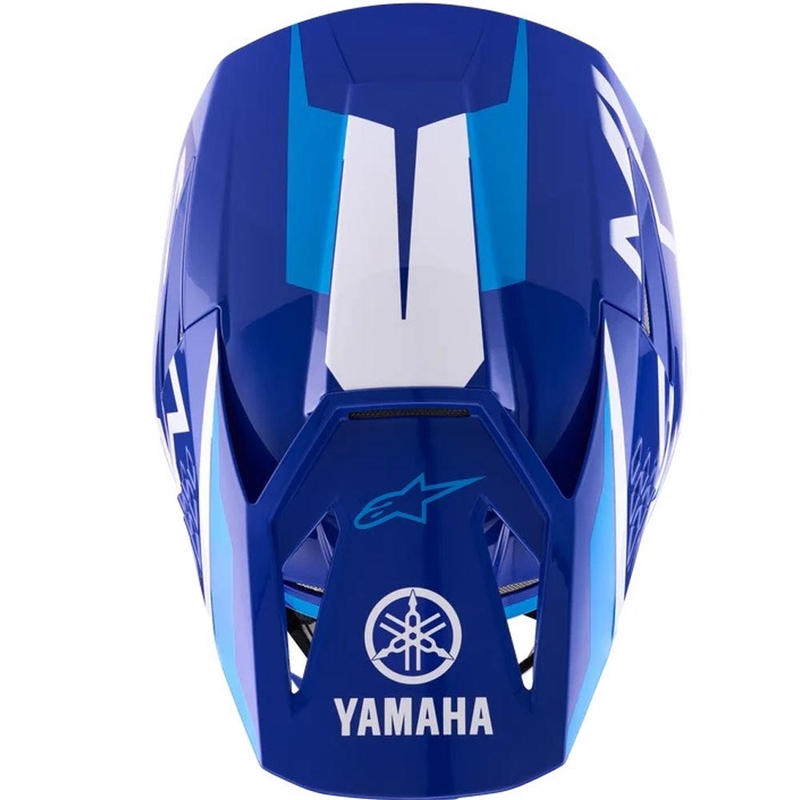 Alpinestars S-M3 YAMAHA Motocross-Helm blau-weiße Kollektion