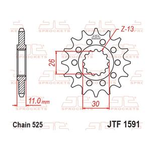 Ritzel JT JTF 1591-16 16T, 525
