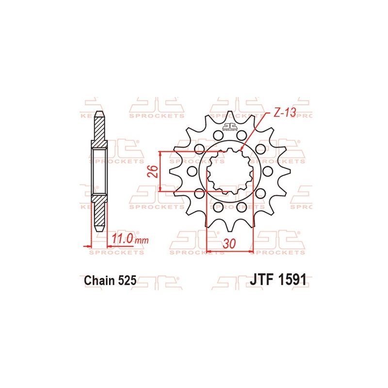 Ritzel JT 16T, 525