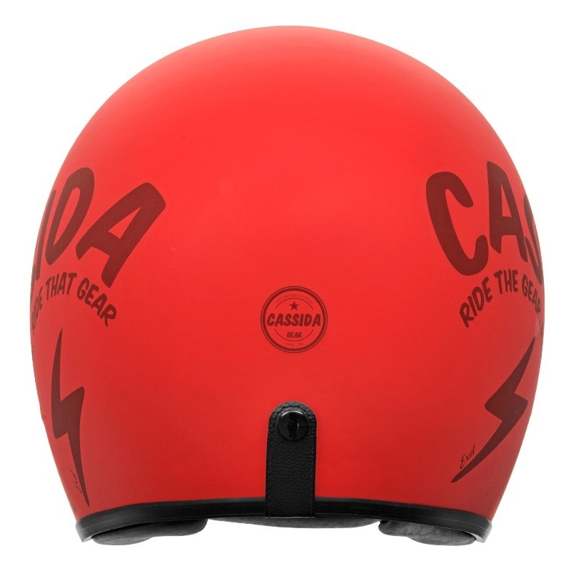 Cassida Oxygen Gear Rot-Schwarz Offener Motorradhelm