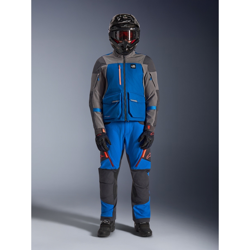 Alpinestars Maxdura Drystar XF Motorradjacke blau-dunkelgrau