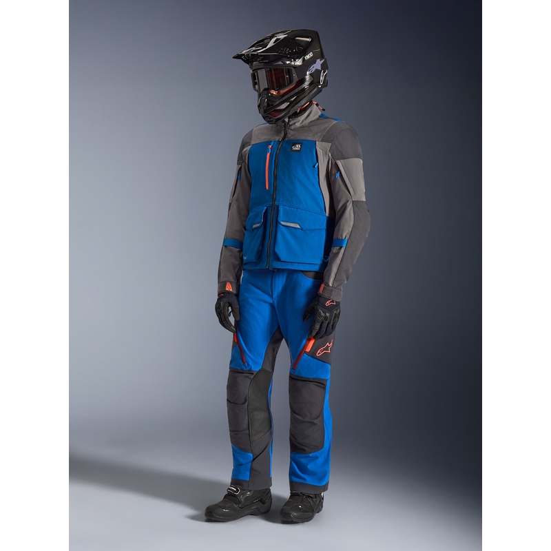 Alpinestars Maxdura Drystar XF Motorradjacke blau-dunkelgrau