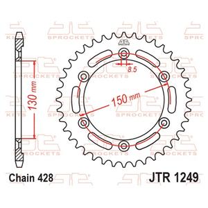 Ketten Rad JT JTR 1249-51 51T, 428